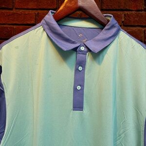 Head Men’s XL Polo Shirt Teal & Purple NWT Golf Active